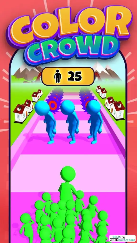 🏃‍♂️ Color Crowd – 3D Color Run & Battle Game | SellUnitySourceCode.com screenshot 2