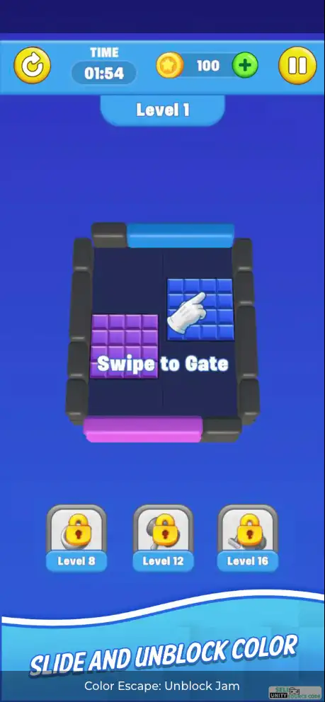 🧩 Color Escape: Unblock Jam – Addictive Block Puzzle Game | SellUnitySourceCode.com screenshot 4