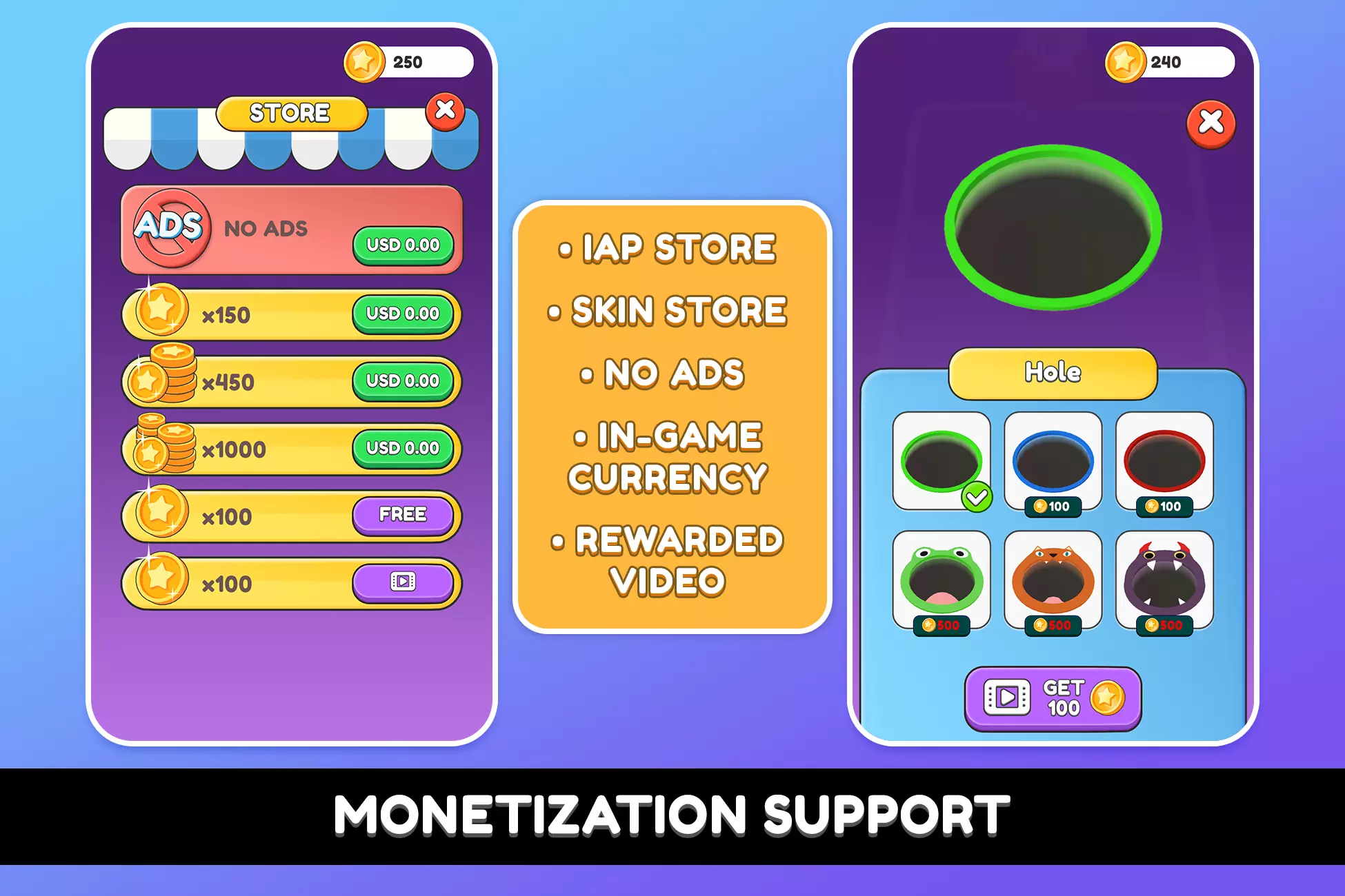 Color Hole 3D Unity Code Playsourcecode.net screenshot 4