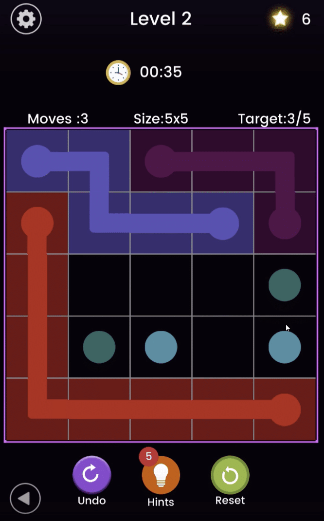 Color link puzzle - unity complete project screenshot 3