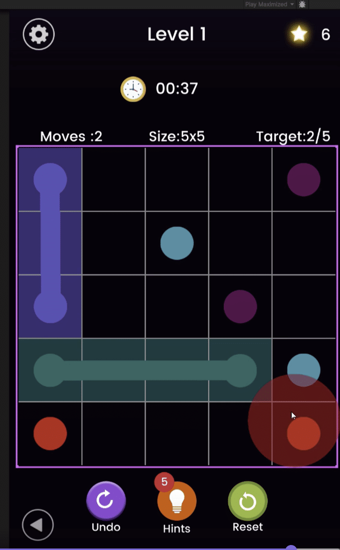 Color link puzzle - unity complete project screenshot 5