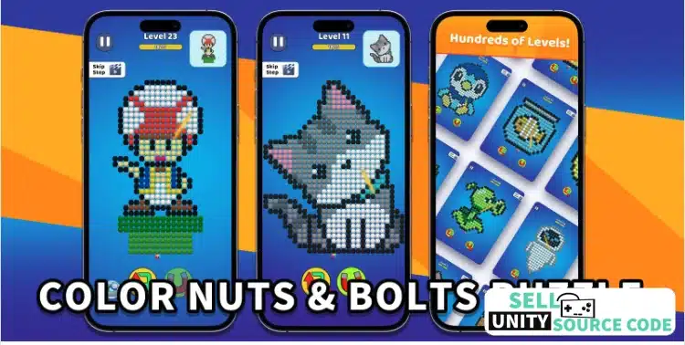 Color Nuts & Bolts Puzzle – Complete Unity Source Code | SellUnitySourceCode.com