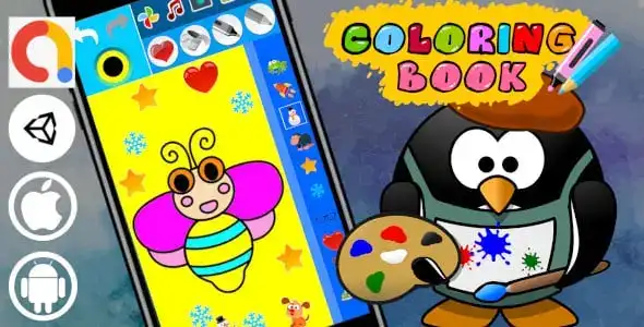 🎨 Coloring Book Portrait – Unity Paint Kids Educational Game screenshot 2