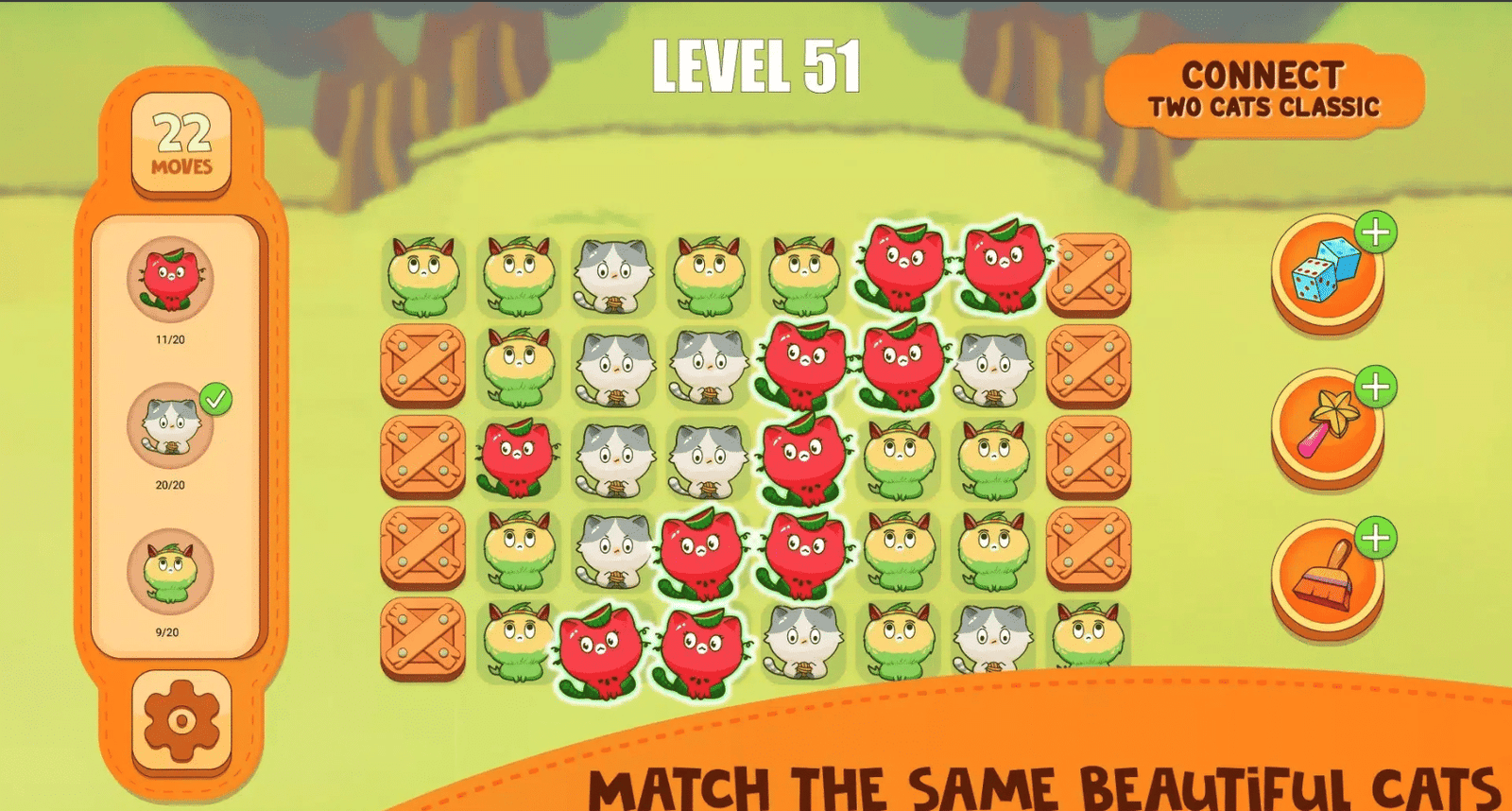 Connect Two Cats Classic – Relaxing Connect Puzzle Game