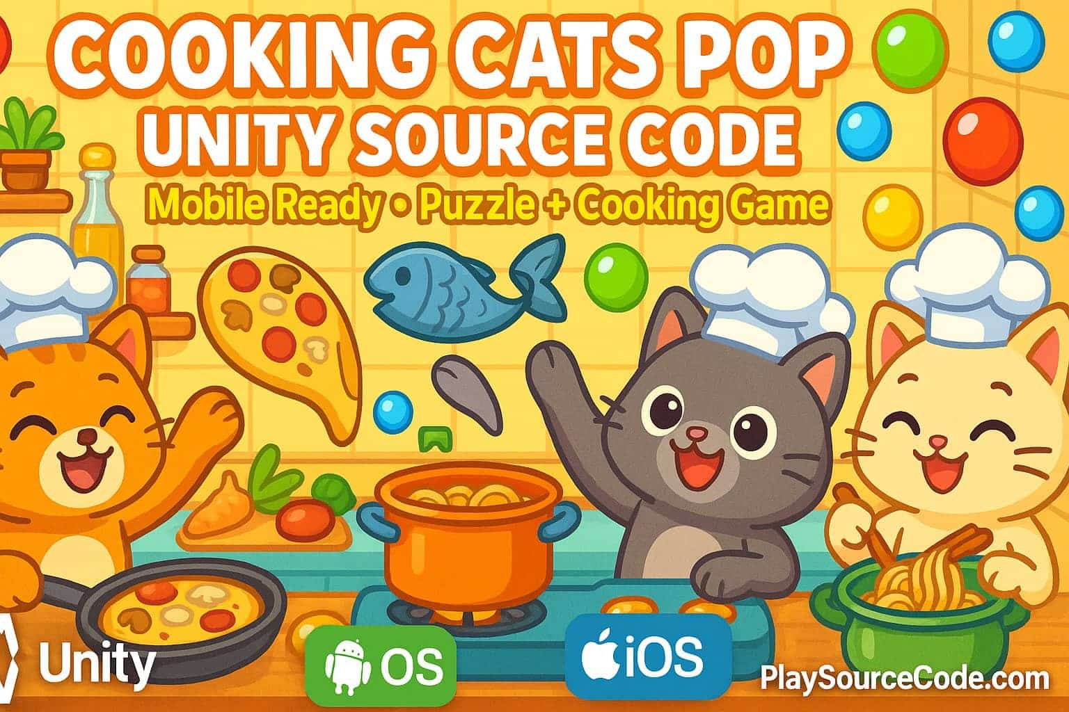 Cooking Cats Pop Unity SourceCode