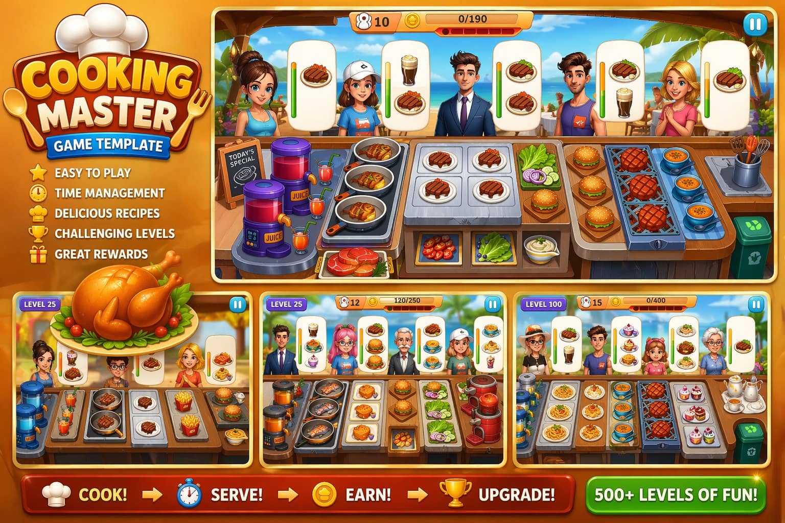 Cooking Game Template Unity