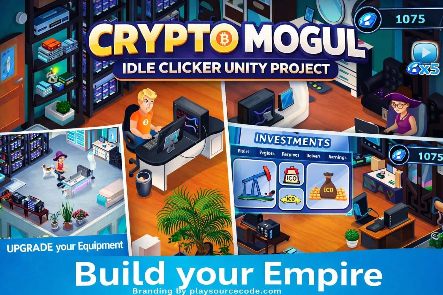 Crypto Mogul Idle Clicker Unity Project