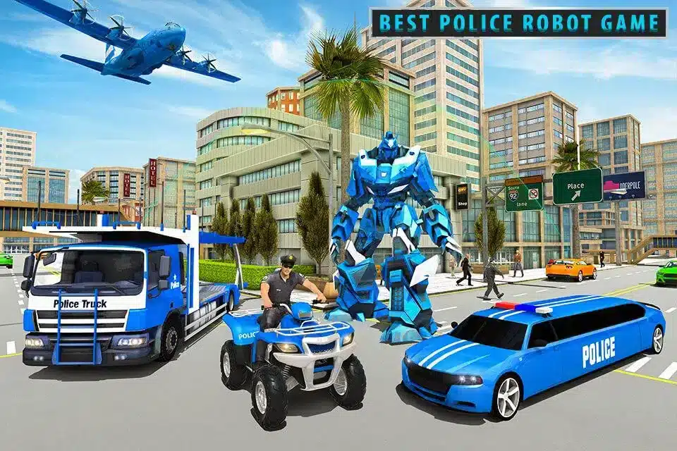 Cuatrimoto de policía de Estados Unidos coche SellUnitySourceCode