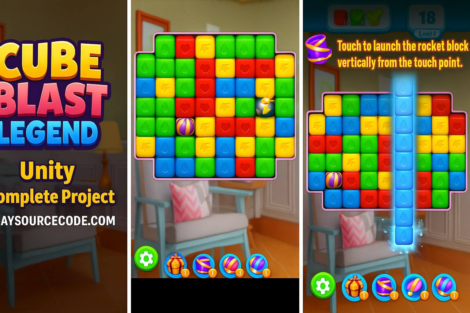 Cube Blast Legend  Unity  Project