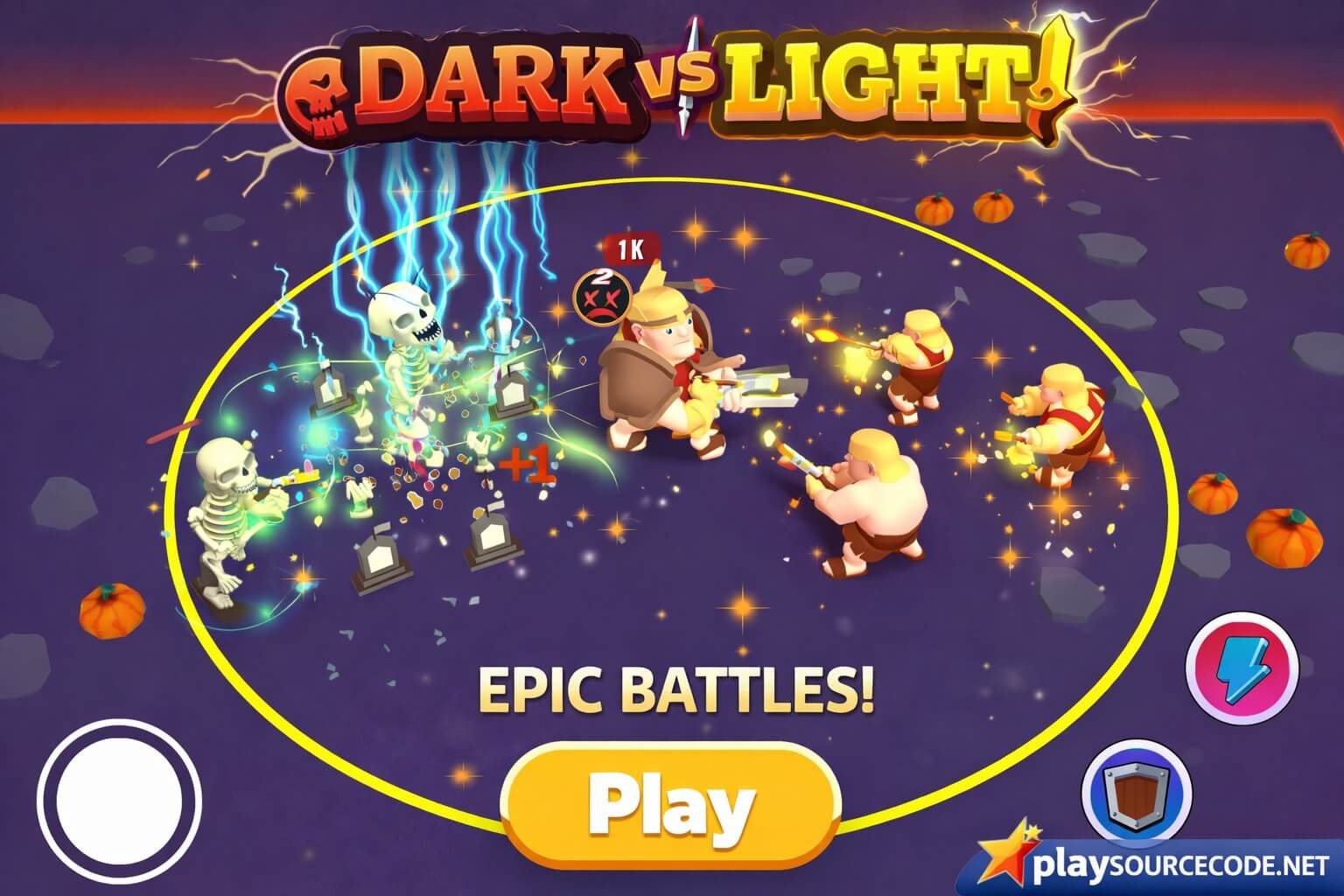Dark VS Light Unity Game Source Code