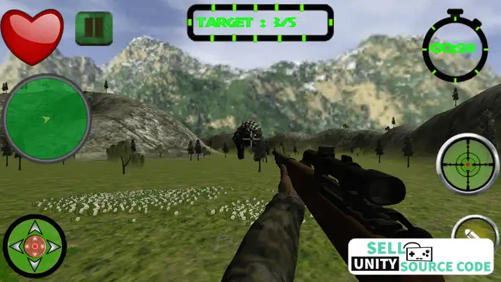 Deadly Dinosaur Hunter Shooting FPS game SellUnitySourceCode screenshot 5