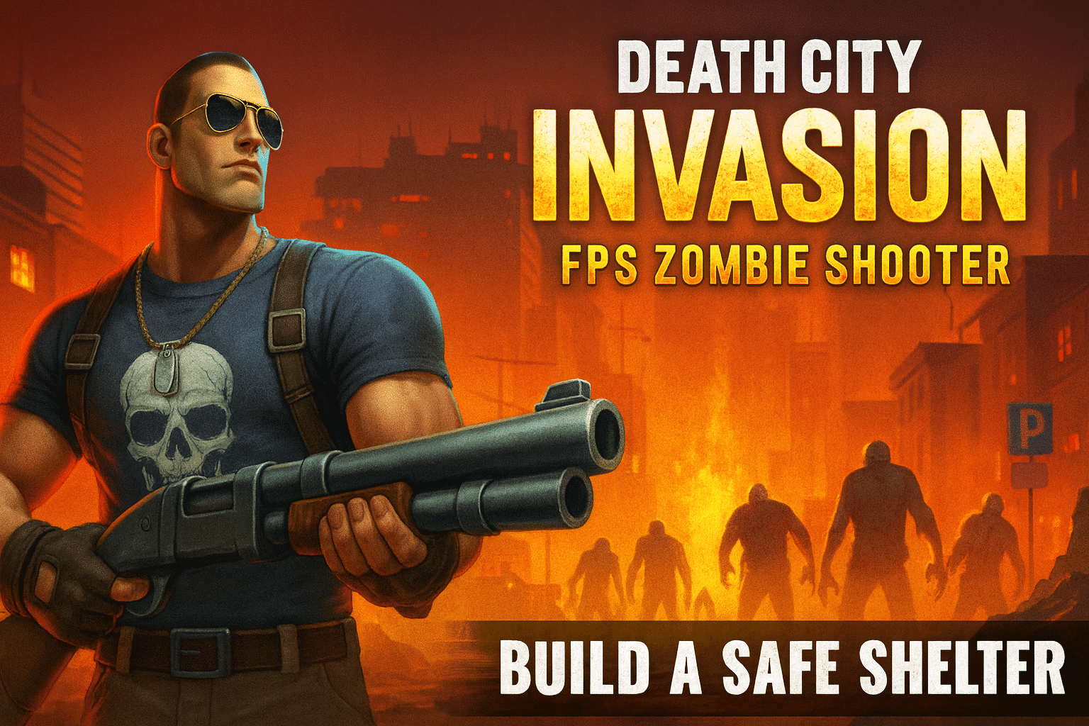 🔫 Death City Invasion: FPS Zombie Shooter Unity Project 2025 - SellUnitySourceCode