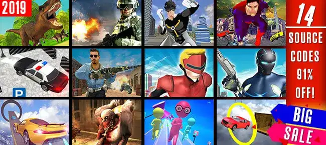 Deeko Games Ultra Unity Bundle: 14 Games worth $2,787 USD SellUnitySourceCode screenshot 4