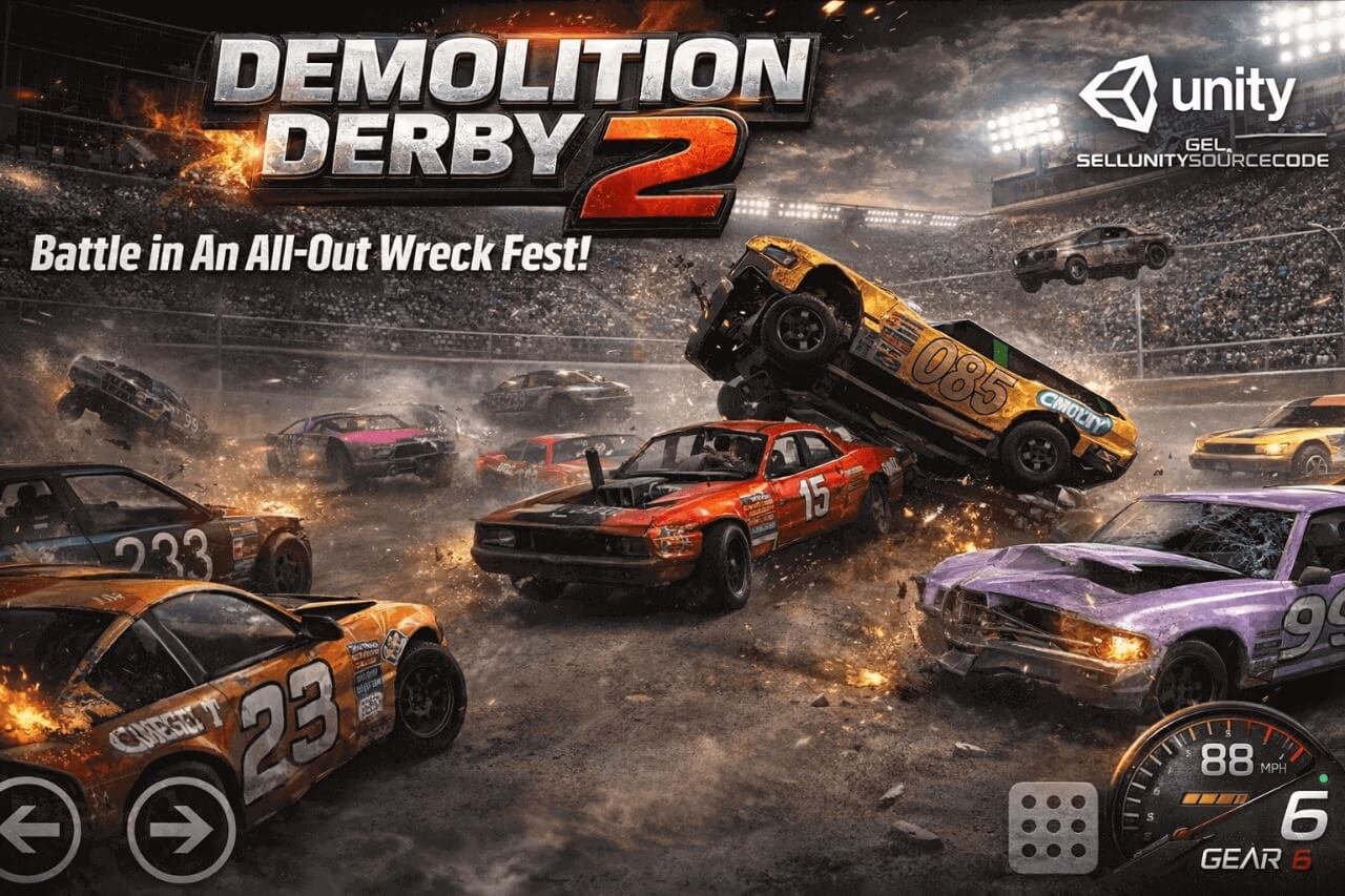 Demolition Derby 2 SellUnitySourceCode