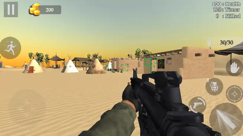 Desert Sniper Special Forces 3D Shooter FPS Game 64bit SellUnitySourceCode screenshot 3