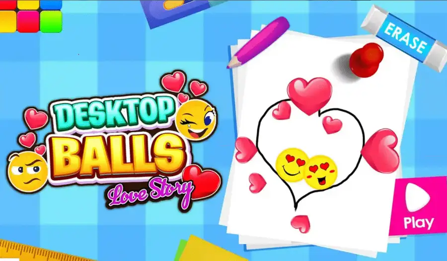Desktop Balls: Emoji Love Puzzle