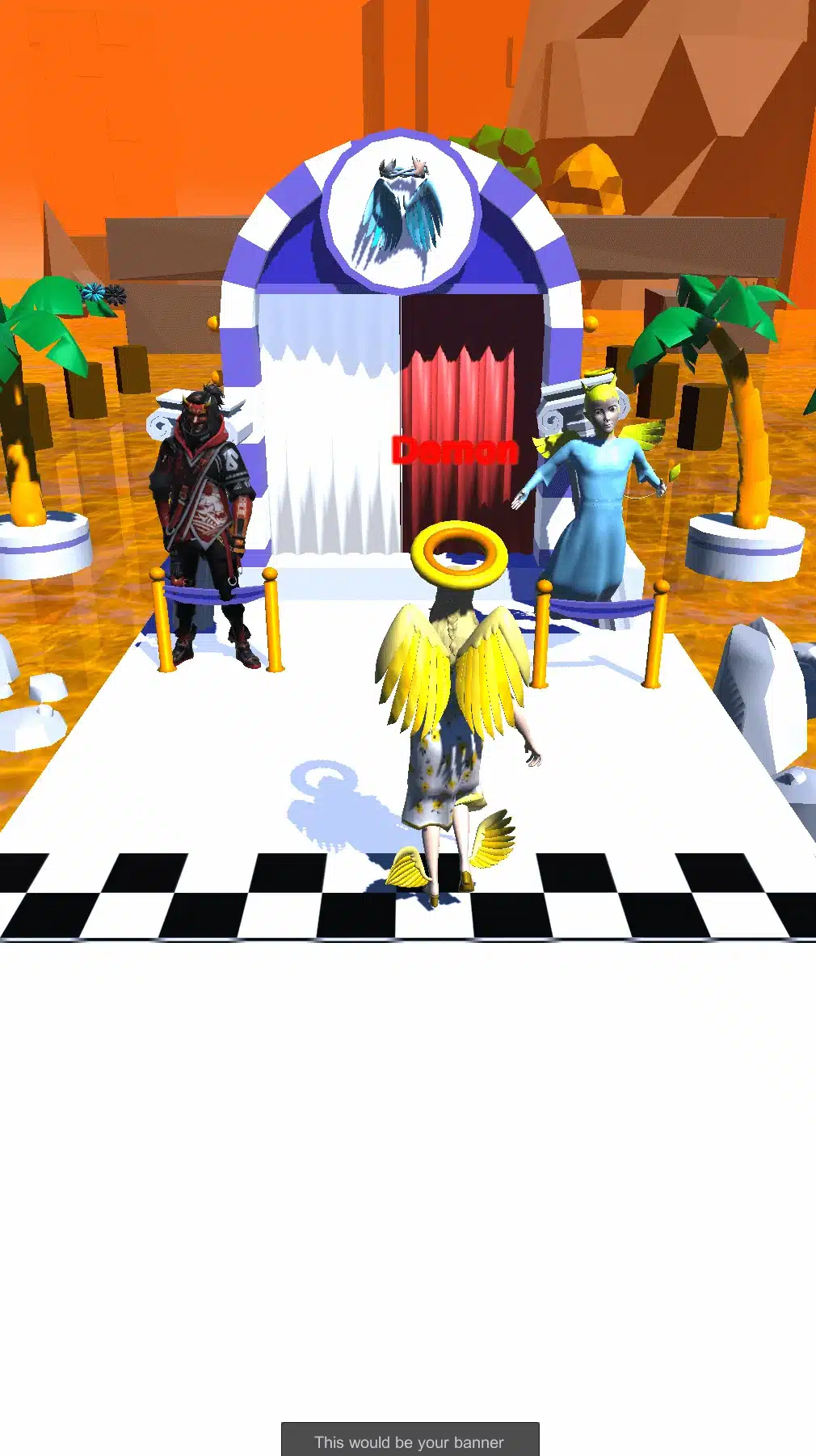 Destiny Race Choice: Angel or demon Unity Game screenshot 3
