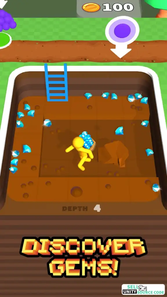 Dig Deep Gaming Unity 2024 SellUnitySourceCode screenshot 2