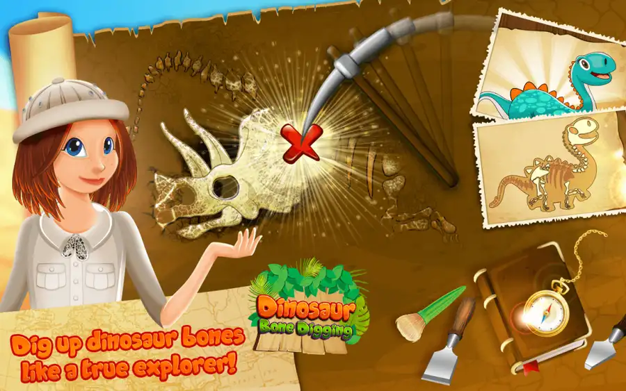 Dinosaur Bone Digging Games SellUnitySourceCode screenshot 4