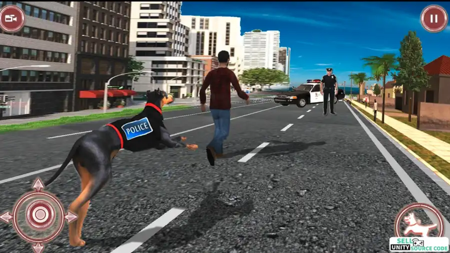 Dog Chase Games 3D : A Police and Crime Simulator SellUnitySourceCode screenshot 2