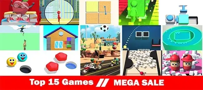 Dollar 99Games Mega Bundle Offer: Top 15 Games SellUnitySourceCode