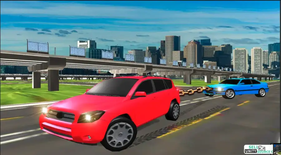 Drag Chained Cars 2018 - Crazy Driving Stunts 3d SellUnitySourceCode screenshot 4
