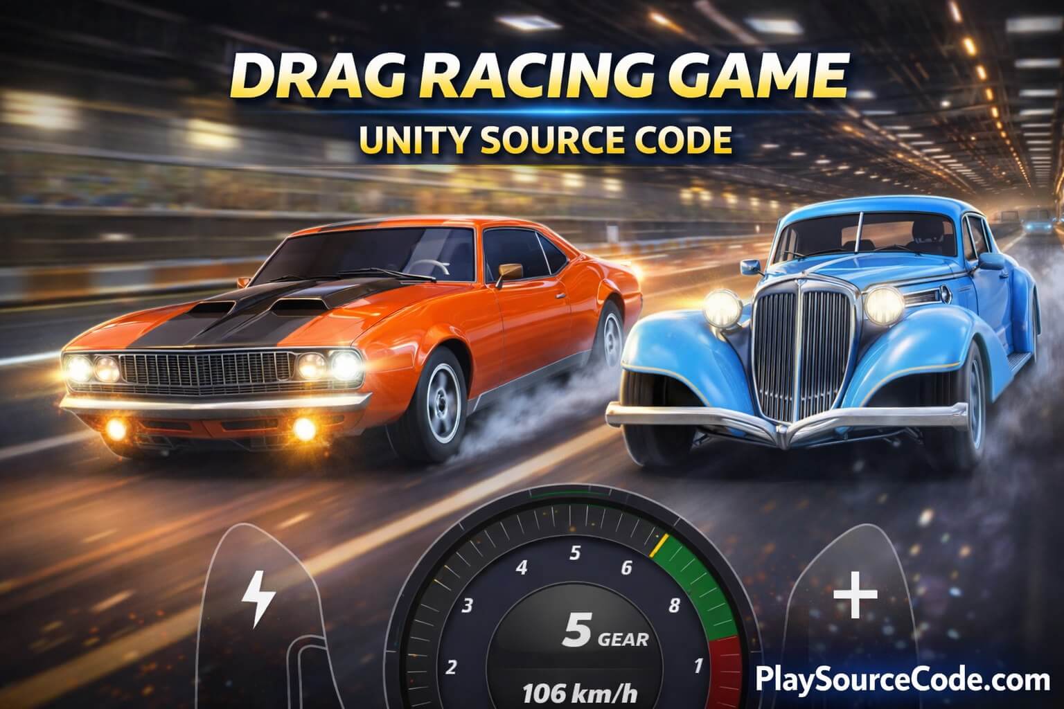 Drag Racing Game Unity Source Code