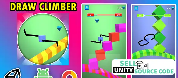 Draw Climber 3D Game Sell Unity Source Code