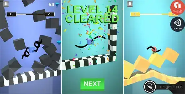 Draw Cube – Complete Unity Game + Admob SellUnitySourceCode
