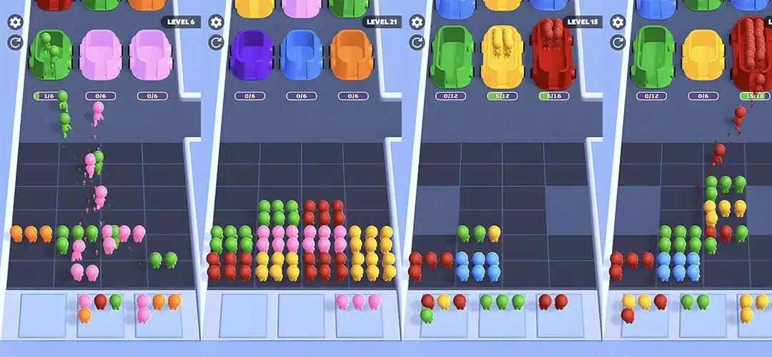 Drop People 3D Bus Puzzle Unity Game Source Code screenshot 2