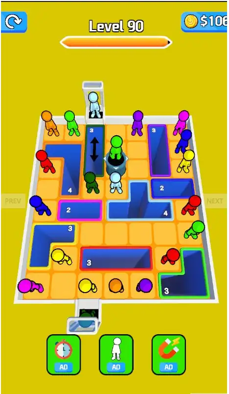 Drop People 3D Hole Puzzle Game Unity Source Code screenshot 2