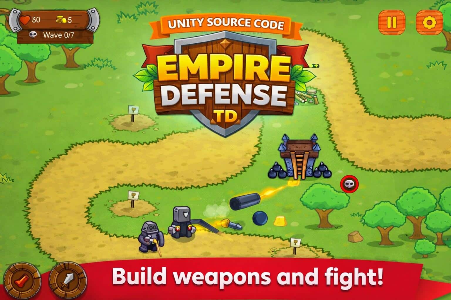 Empire Defense: TD Unity Game Source Code