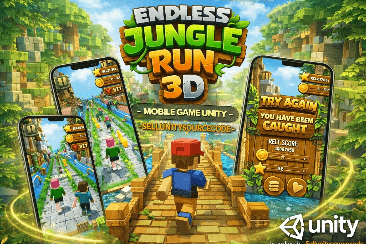 Endless Jungle Run 3D Mobile Game Unity