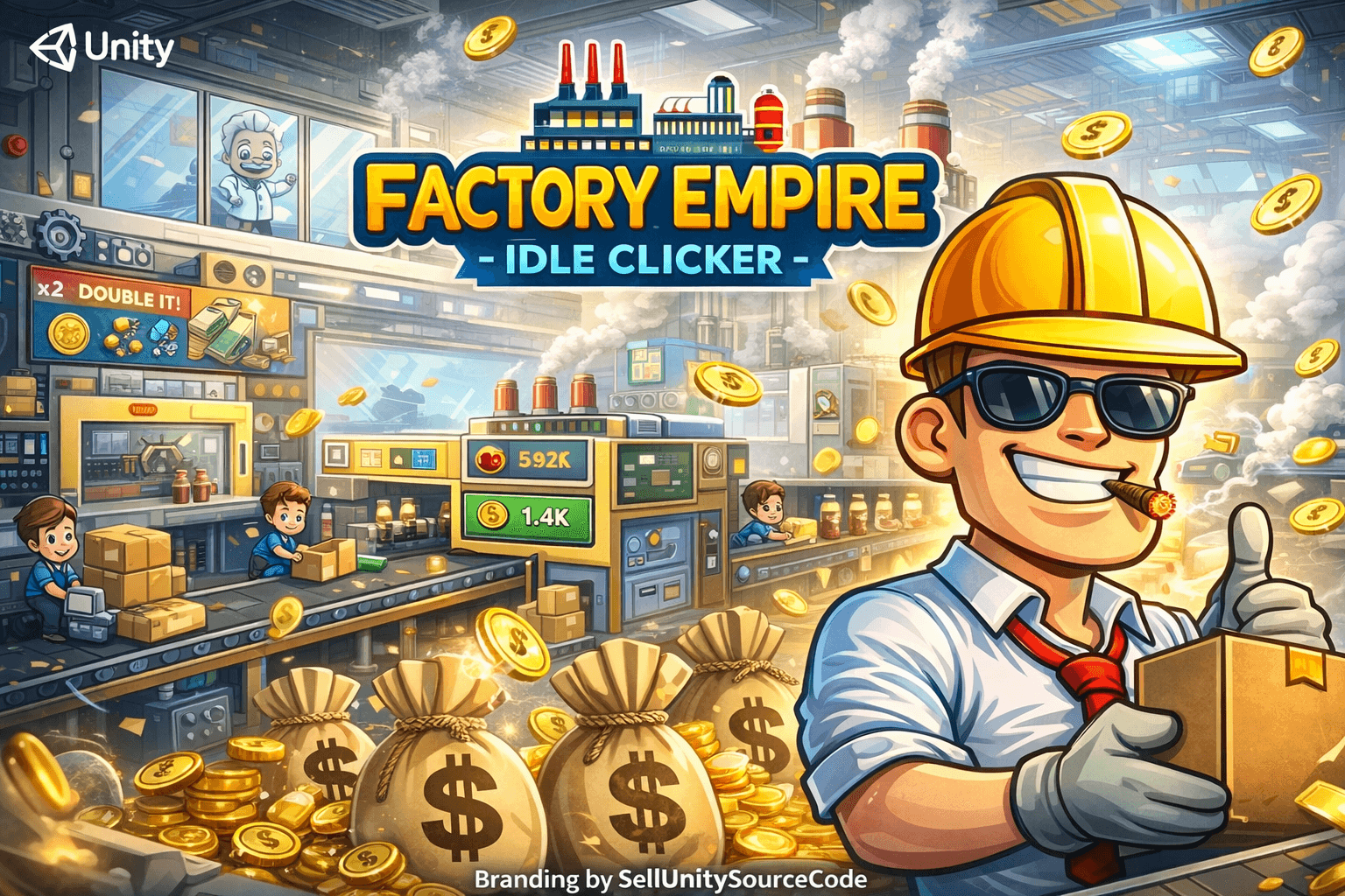 Factory Empire: Idle Clicker Tycoon Unity Source Code – Industry Automation