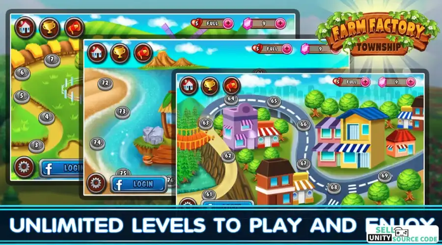 Farm Factory Township Farm Business Game SellUnitySourceCode screenshot 4