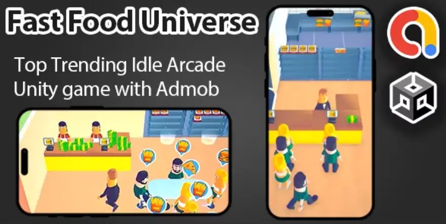 Fast Food Universe SellUnitySourceCode   screenshot 2