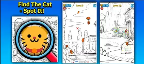 FFind The Cat – Spot It 2D Game SellUnitySourceCode