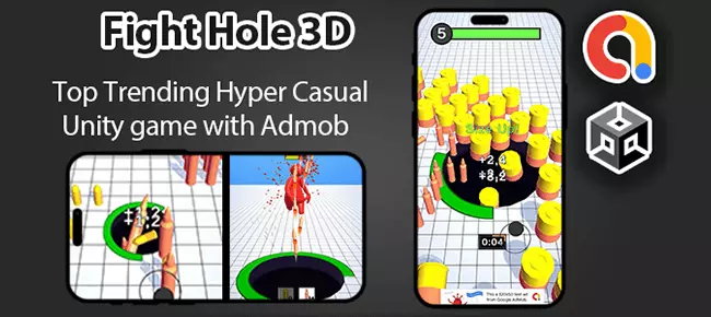 Fight Hole 3D – Unity Game + Admob SellUnitySourceCode  screenshot 4