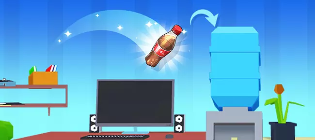 Flippy Bottle: Jumping Game SellUnitySourceCode screenshot 3