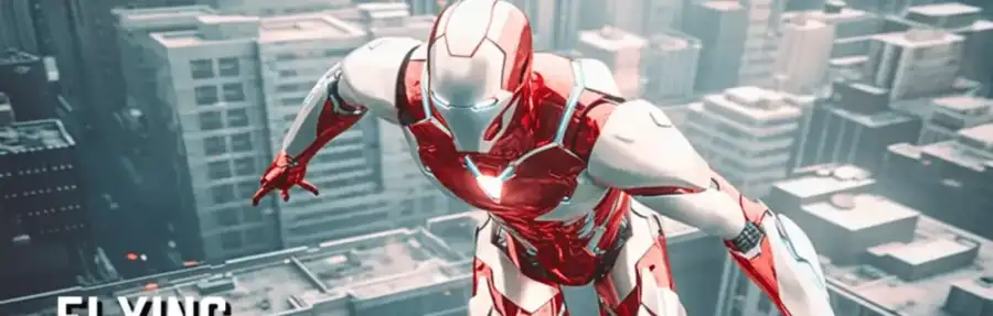 Flying Super Hero City Game SellUnitySourceCode  