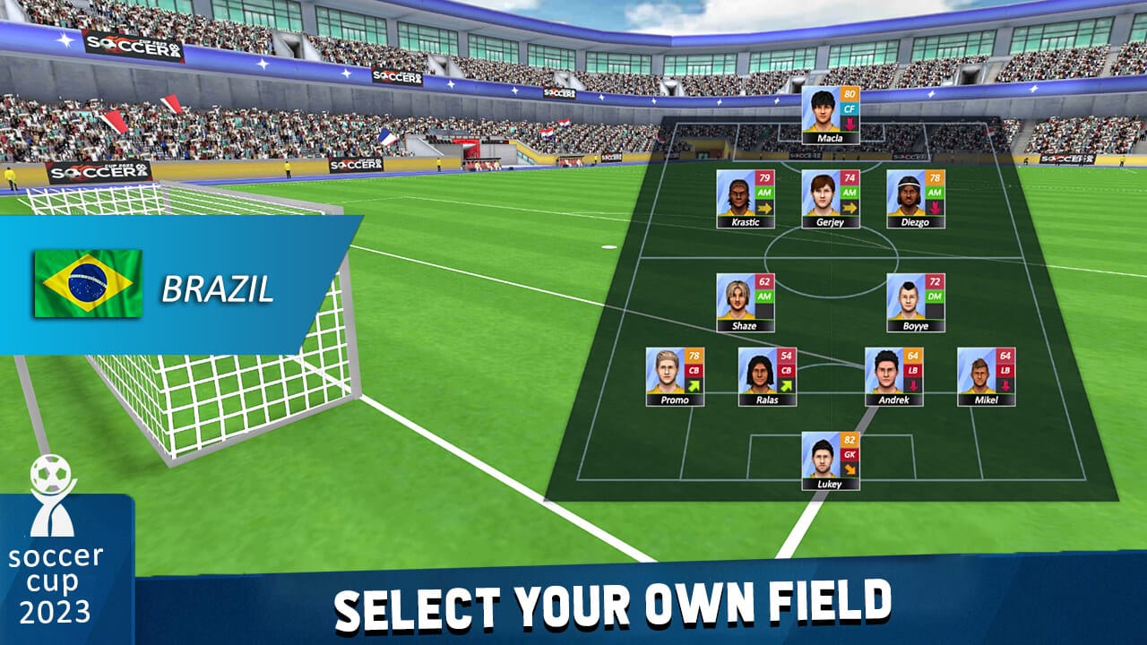 Football Game 2023 Soccer Unity Game Code screenshot 2