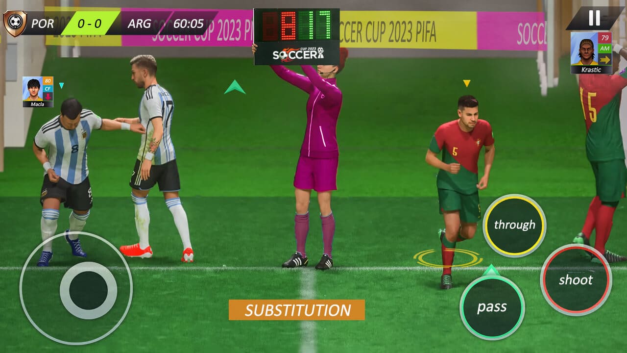 Football Game 2023 Soccer Unity Game Code screenshot 5
