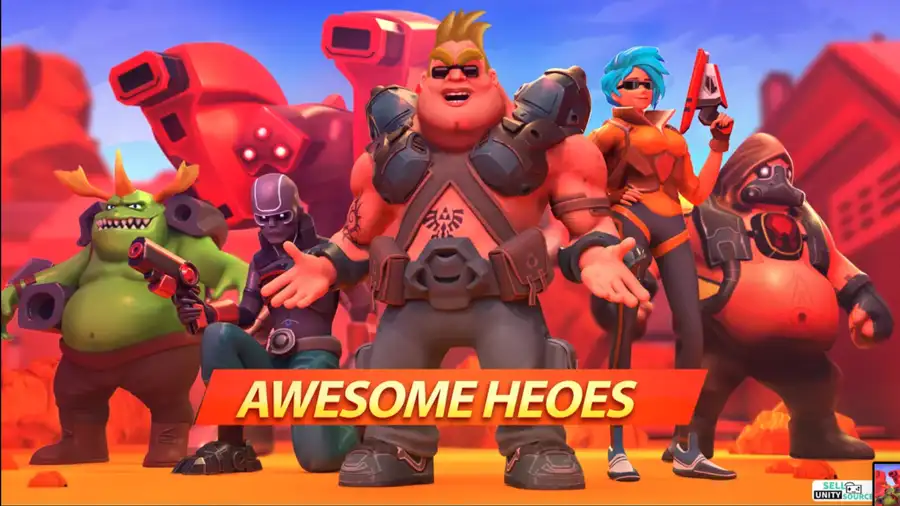 Frag Hero Shooter Mad Heroes SellUnitySourceCode