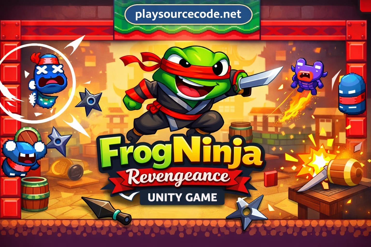 Frog Ninja - Green Revenge - Unity Code