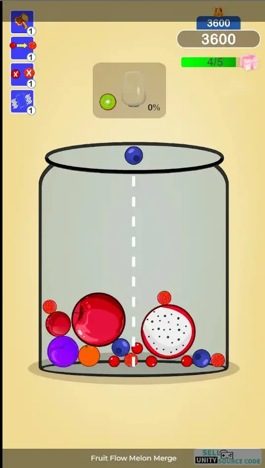 Fruit Flow Melon Merge SellUnitySourceCode screenshot 4