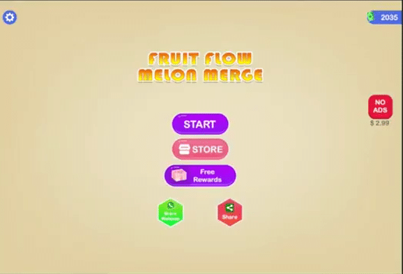 Fruit Flow Melon Merge — Unity Source Code