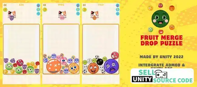 Fruit Merge Drop Puzzle SellUnitySourceCode  screenshot 3