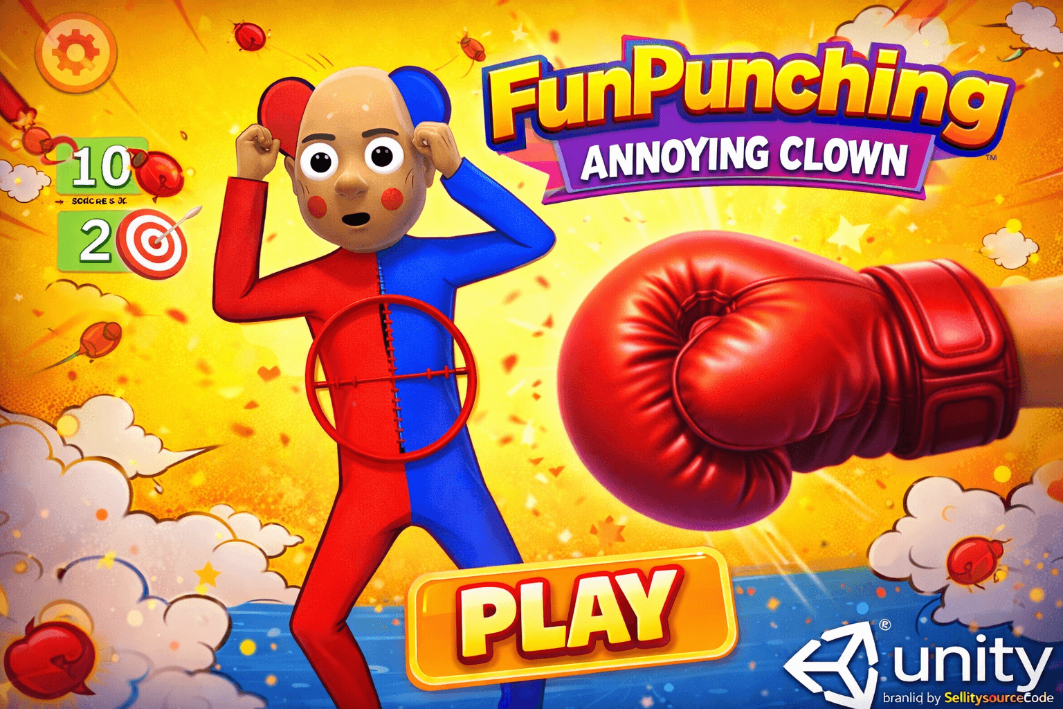 FunPunching: Annoying Clown – Unity Puzzle Action Game Source Code