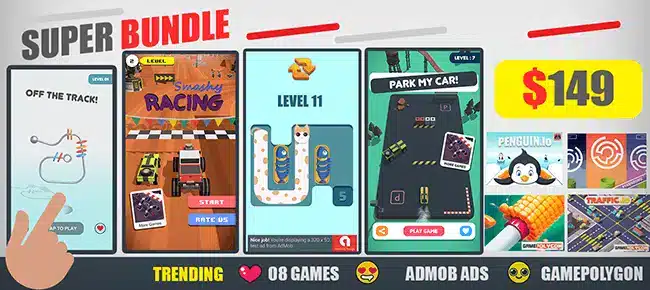 GamePolygon Latest Release Bundle: 8 Super Game SellUnitySourceCode