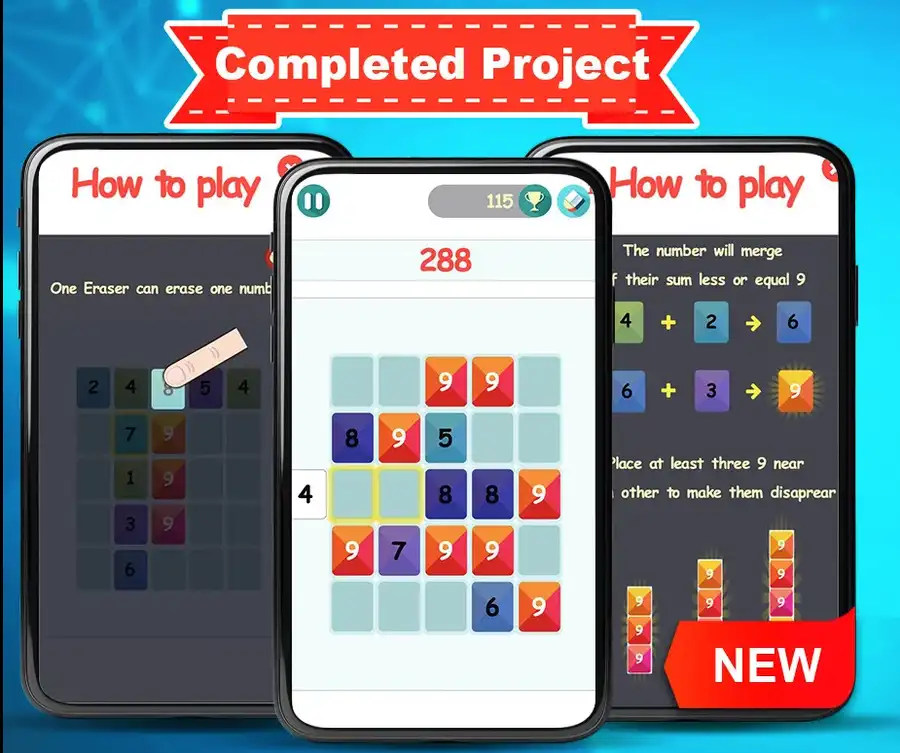 Get 45 Puzzle – Unity – Admob SellUnitySourceCode 